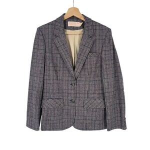 Pendleton Woolen Mills Plaid Blazer Jacket USA 80s Virgin Wool Women Size 10 VTG